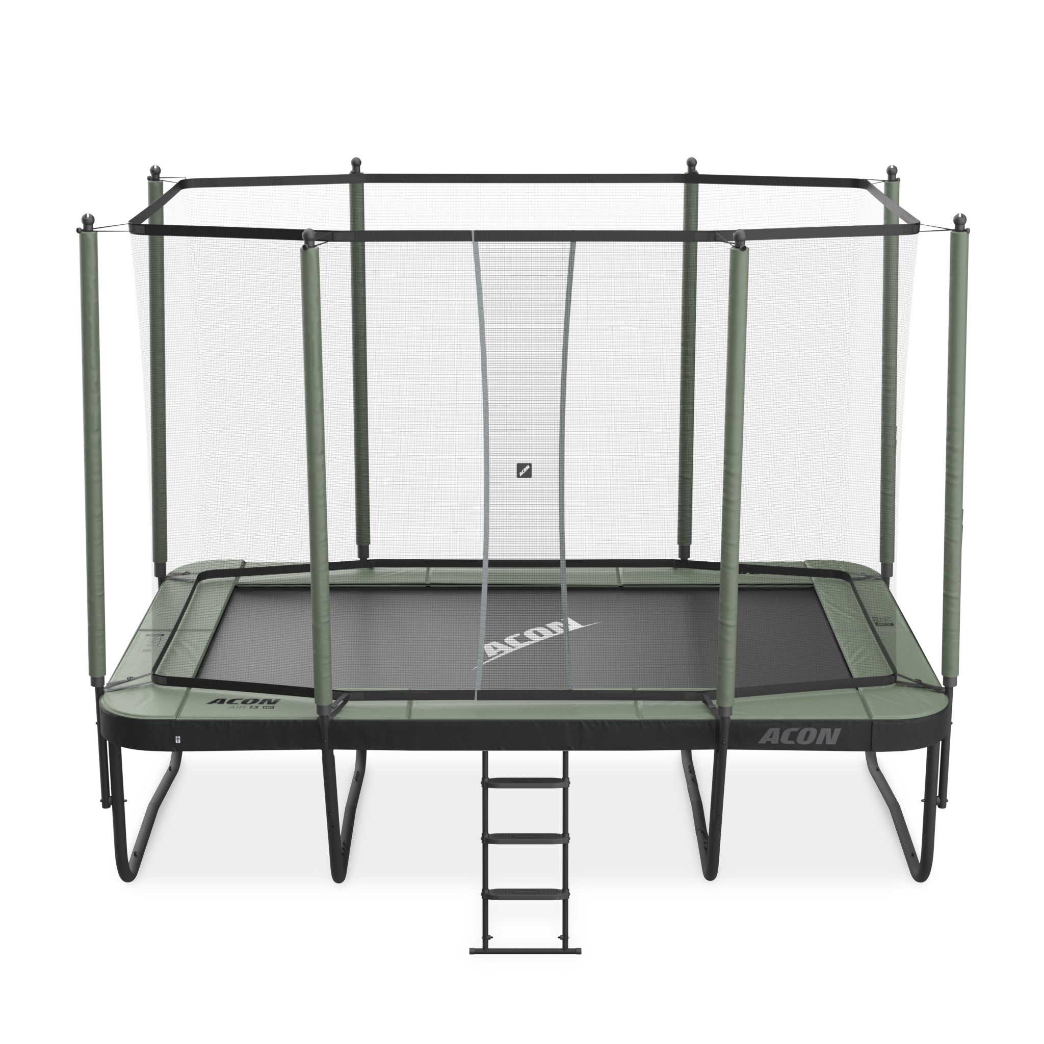 ACON Air 13 Sport HD-studsmatta med skyddsnät och stege.