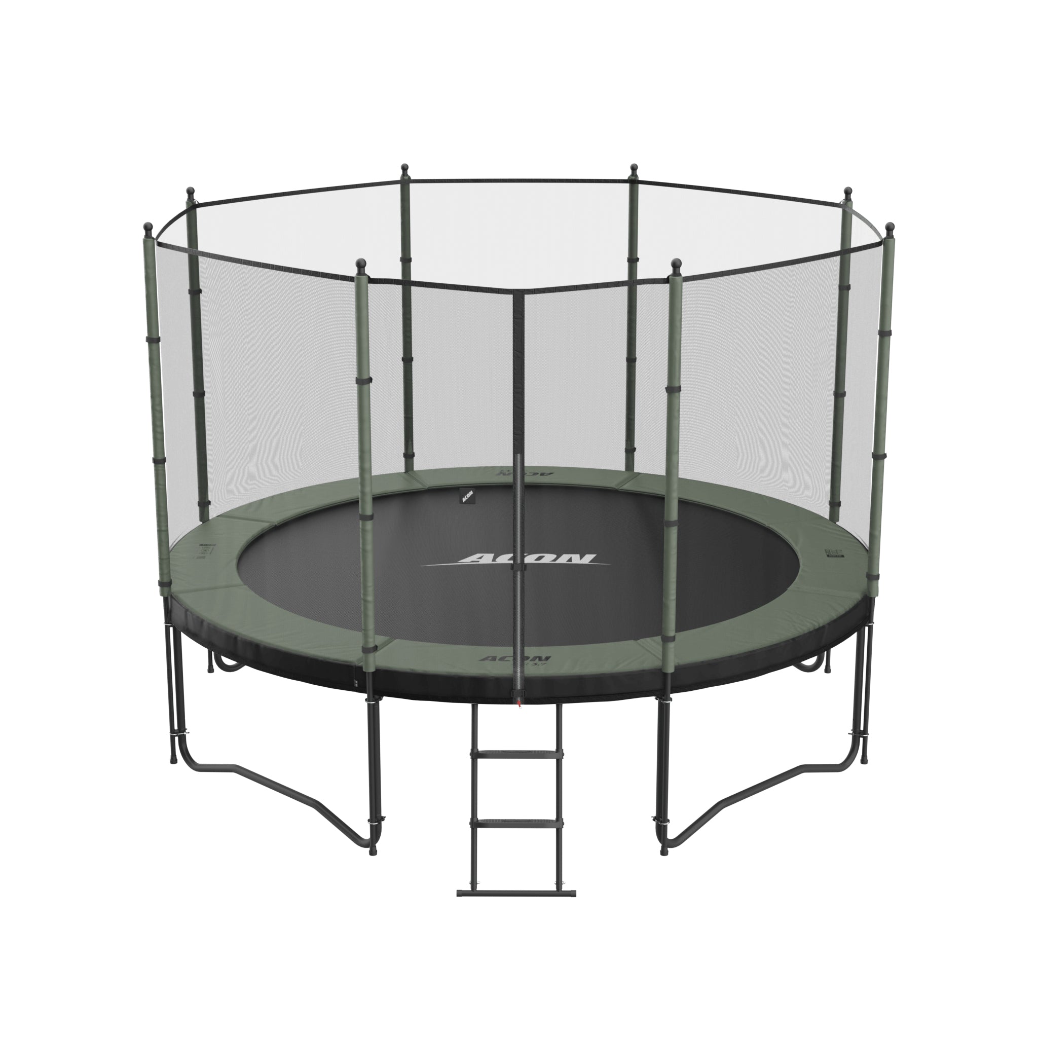ACON Air 3,7m studsmatta med standardkapsling och stege.