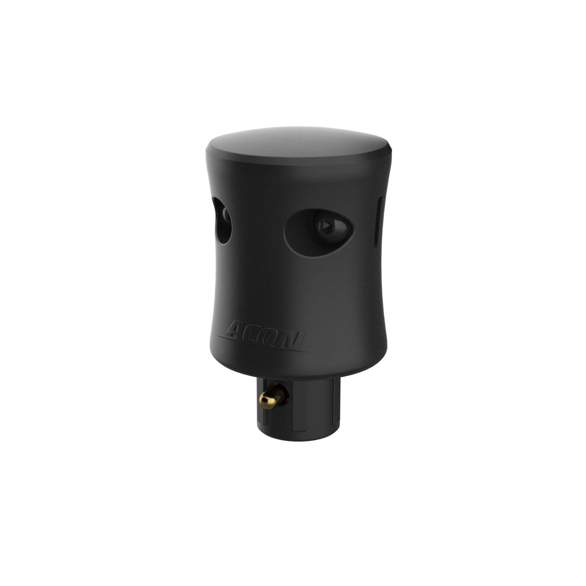Förpackning med plastlock för ACON Air Premium Enclosure på vit bakgrund