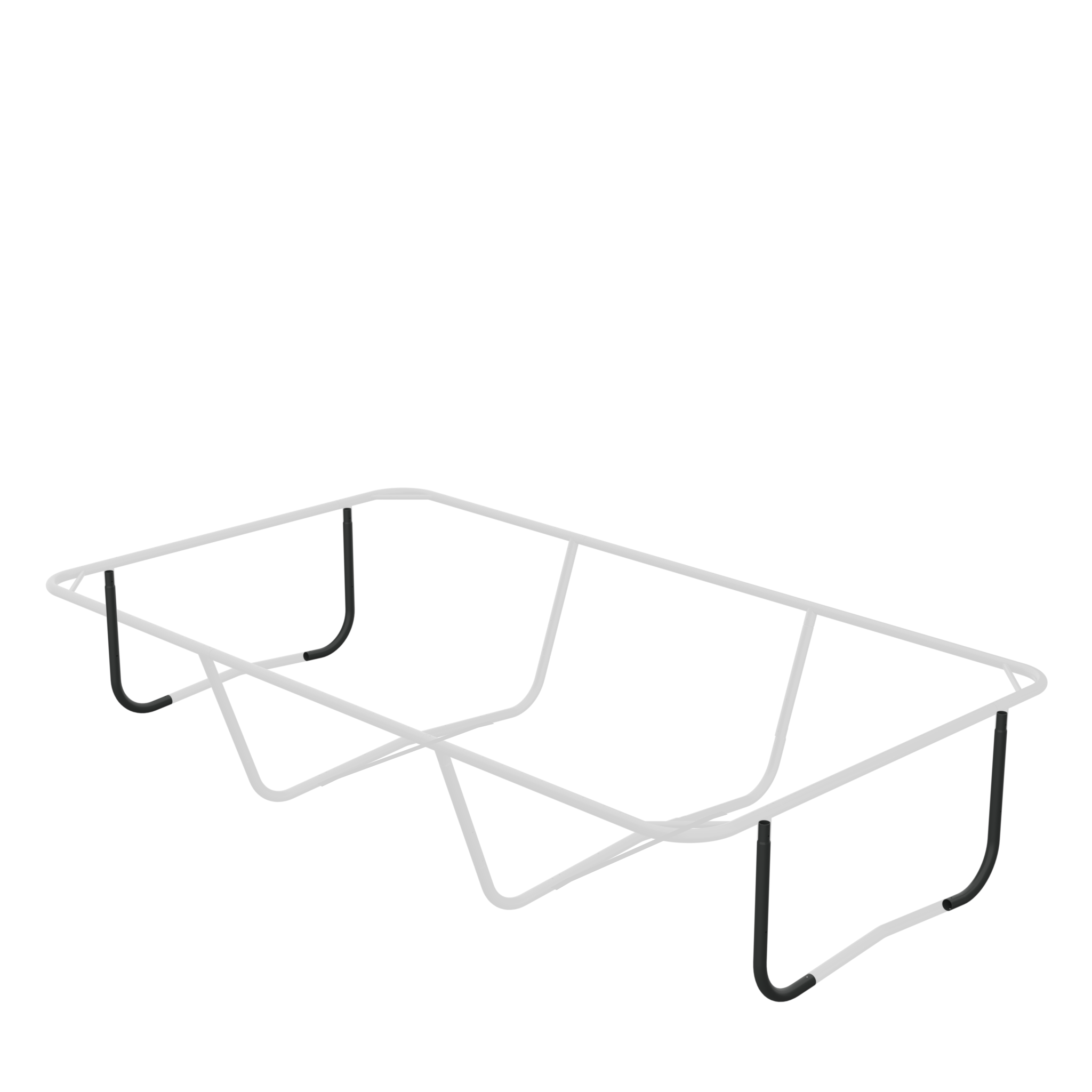 Placering av L-rören för ändbenen på ACON Air 16 Sport HD Trampolin