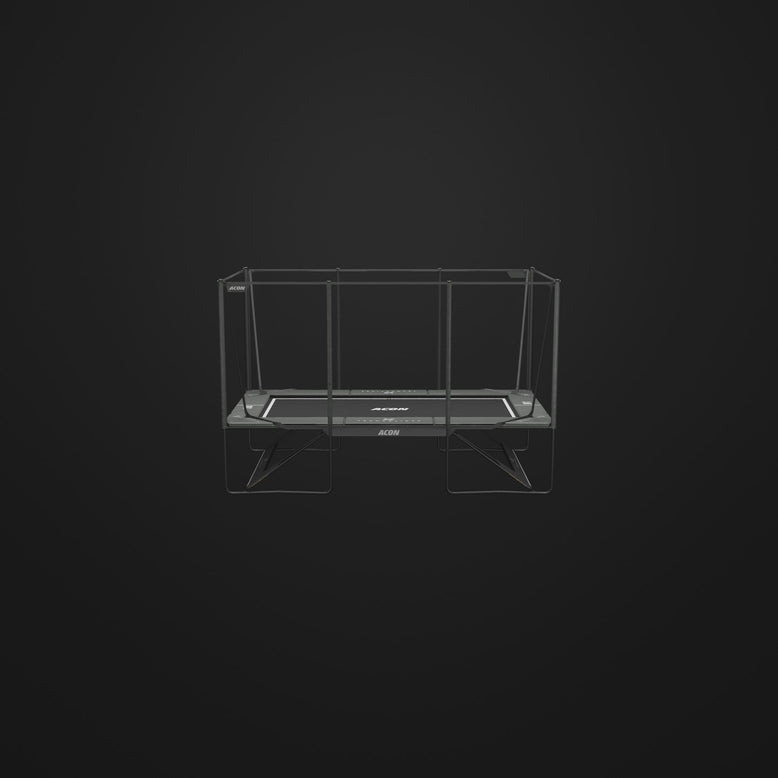 En video som visar en roterande Acon X trampolin.