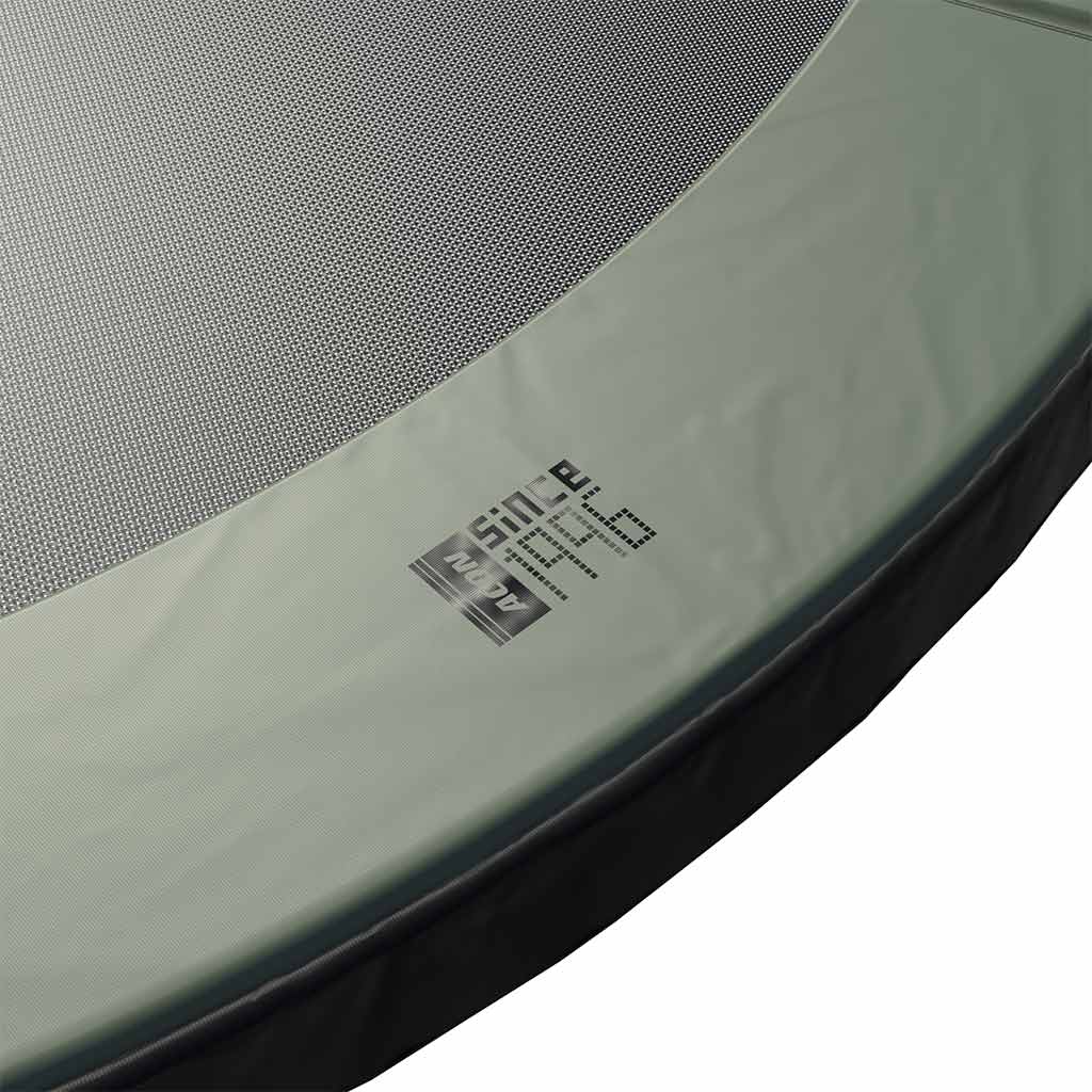 Rund acon trampolin kantskydd detalj